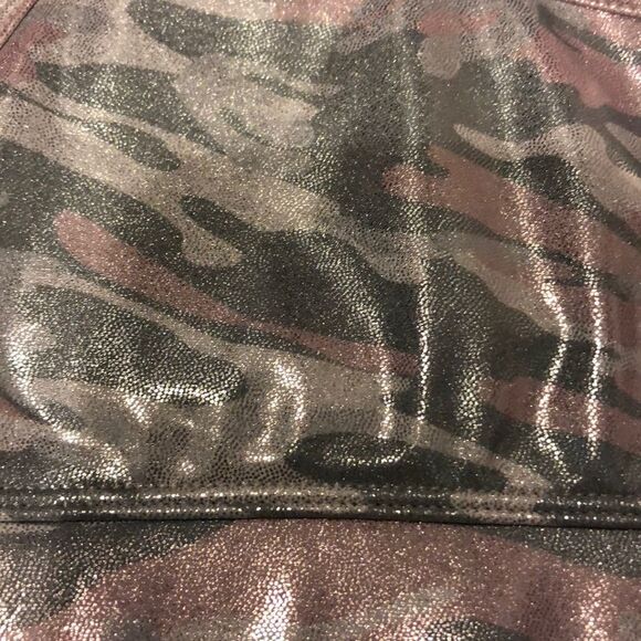 PrismSport Pink/Gray Shiny Camouflage Padded Sports Bra - Picture 2 of 7